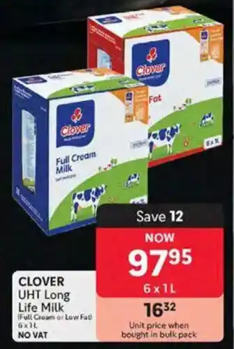 Makro CLOVER UHT Long Life Milk offer