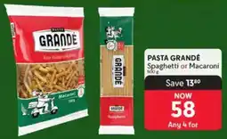 Makro PASTA GRANDE Spaghetti or Macaroni offer