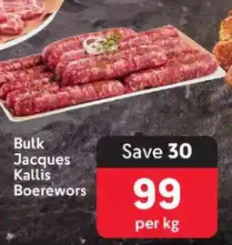 Makro Bulk Jacques Kallis Boerewors offer