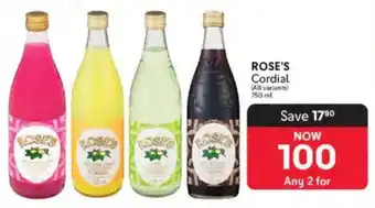 Makro ROSE'S Cordial offer