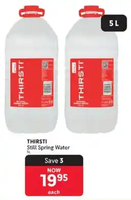Makro THIRSTI Still Spring Water offer
