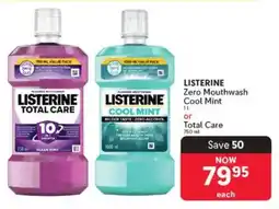 Makro LISTERINE Zero Mouthwash Cool Mint or Total Care offer