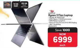 Makro Packard Bell Ryzen 3 Flex Laptop offer