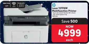 Makro HP Laser 137FNW Multifunction Printer offer