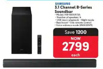 Makro Samsung 3.1 Channel B-Series Soundbar offer