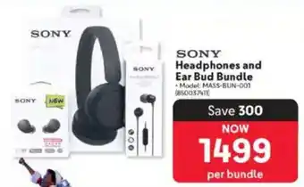 Makro SONY Headphones and Ear Bud Bundle offer