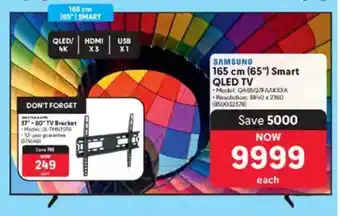 Makro Samsung 165 cm 65" Smart QLED TV offer