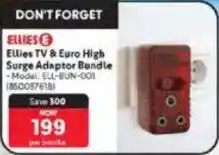 Makro Ellies TV & Euro High Surge Adaptor Bundle offer