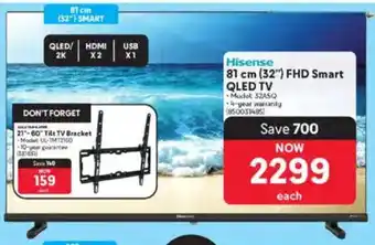 Makro Hisense 81 cm 32" FHD Smart QLED TV offer