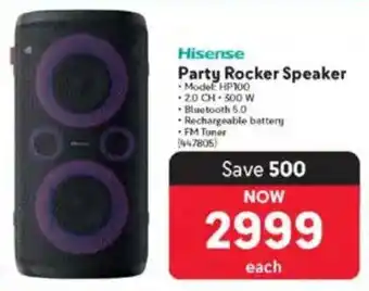 Makro Hisense Party Rocker Speaker offer