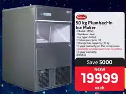 Makro SnoMaster Plumbed-In Ice Maker offer