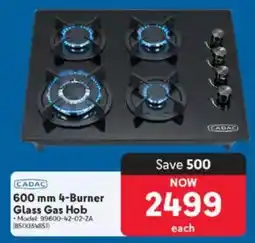 Makro CADAC 4-Burner Glass Gas Hob offer