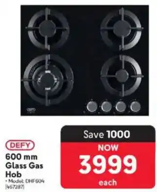 Makro DEFY Glass Gas Hob offer