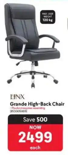 Makro Linx Grande High-Back Chair offer