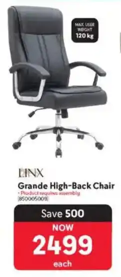 Makro Linx Grande High-Back Chair offer