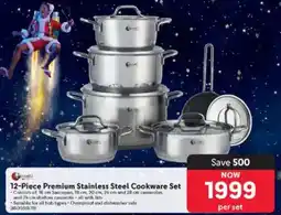 Makro Tissolli Premium Stainless Steel Cookware Set offer