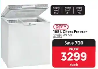 Makro DEFY Chest Freezer offer