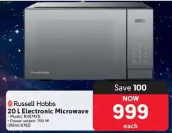 Makro Russell Hobbs Electronic Microwave offer