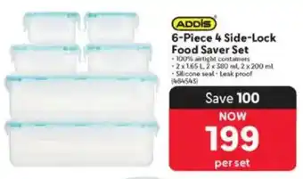 Makro ADDIS 4 Side-Lock Food Saver Set offer