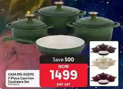 Makro CASA DEL GUSTO Cast Iron Cookware Set offer