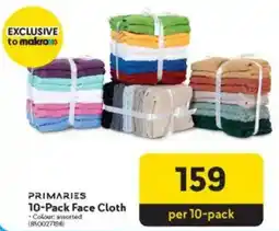 Makro Primaries Face Cloth offer