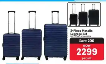 Makro Metalix Luggage Set offer