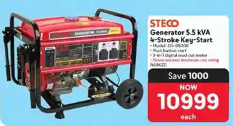 Makro STECO Generator 5.5 kVA 4-Stroke Key-Start offer