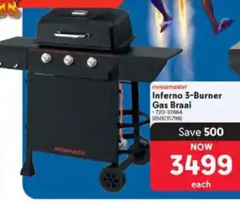 Makro Megamaster Inferno 3-Burner Gas Braai offer