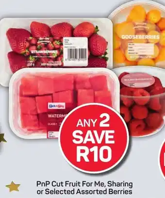 Pick n Pay Hypermarket PnP Cut Fruit For Me, Sharing or Selected Assorted Berries offer