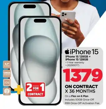 HiFi Corp iPhone 15 128GB + iPhone 15 128GB offer