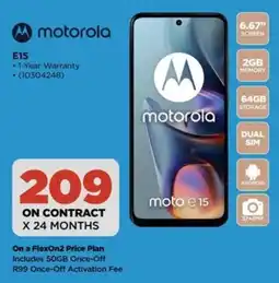 HiFi Corp Motorola E15 offer