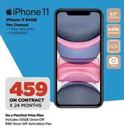 HiFi Corp iPhone 11 64GB Pre Owned offer