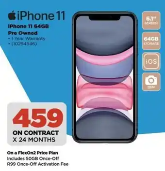 HiFi Corp iPhone 11 64GB Pre Owned offer