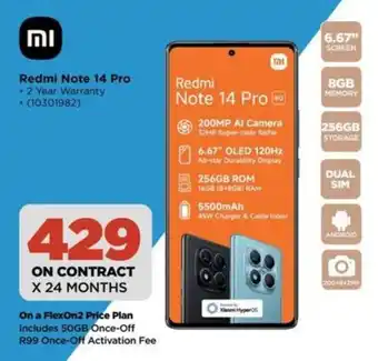 HiFi Corp Redmi Note 14 Pro offer