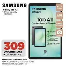 HiFi Corp SAMSUNG Galaxy Tab A11 offer