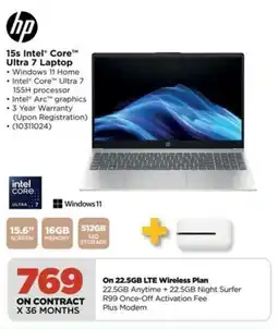 HiFi Corp HP 15s Intel Core Ultra 7 Laptop offer