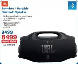 Incredible Connection JBL Boombox 4 Portable Bluetooth Speaker offer