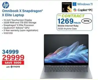 Incredible Connection HP Omnibook X Snapdragon X Elite Laptop offer