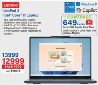 Incredible Connection Lenovo IdeaPad 3 Intel Core i7 Laptop offer