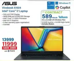 Incredible Connection ASUS Vivobook X1504 Intel Core i7 Laptop offer