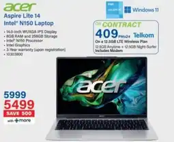 Incredible Connection Acer Aspire Lite 14 Intel N150 Laptop offer