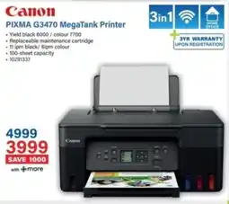 Incredible Connection Canon PIXMA G3470 MegaTank Printer offer