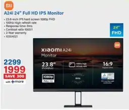 Incredible Connection Xiaomi A24i 24" Full HD IPS Monitor offer