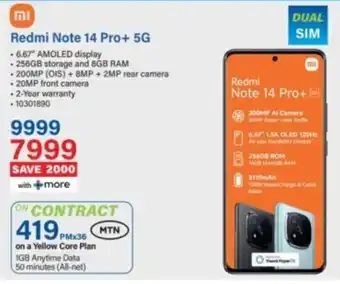 Incredible Connection Xiaomi Redmi Note 14 Pro+ 5G offer