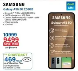 Incredible Connection Samsung Galaxy A56 5G 256GB offer