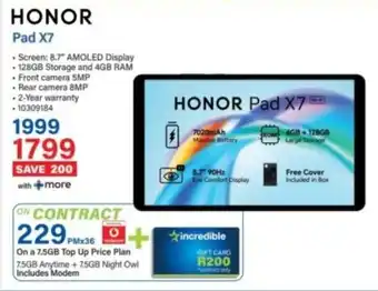 Incredible Connection Honor Pad X7 offer