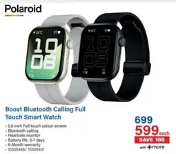 Incredible Connection Polaroid Boost Bluetooth Calling Full Touch Smart Watch offer