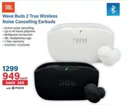 Incredible Connection JBL Wave Buds 2 True Wireless Noise Cancelling Earbuds offer