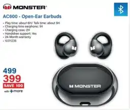 Incredible Connection Monster AC600 Open-Ear Earbuds offer
