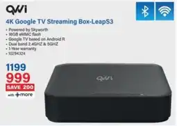 Incredible Connection QVWI 4K Google TV Streaming Box-LeapS3 offer